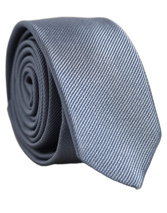 Necktie by Dolce & Gabbana for men in silk twill light-blue features an effortlessly chic silhouette, showcasing a sophisticated effortlessly chic finish from the signature Silk Twill Necktie collection.