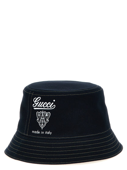 Gucci Blue Cotton Bucket Hat