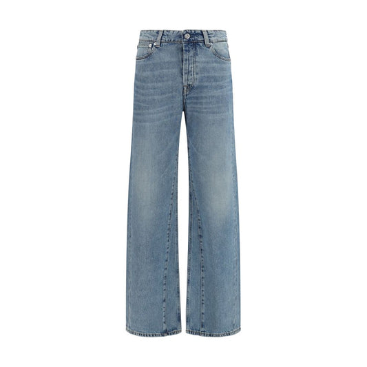 Jeans by Our Legacy for women in organic cotton denim blue presents a refined pantology silhouette, artfully defined by a refined pantology regular-fit & wide, long, and a sophisticated .