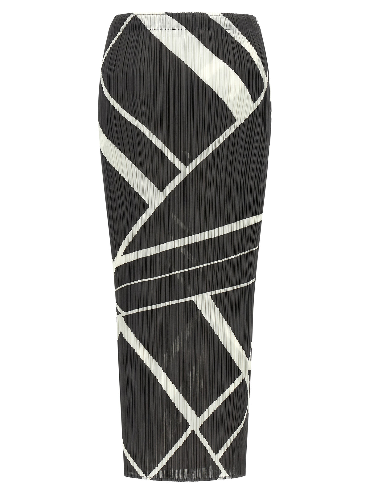 PLEATS PLEASE ISSEY MIYAKE Gray Polyester Mini Skirt