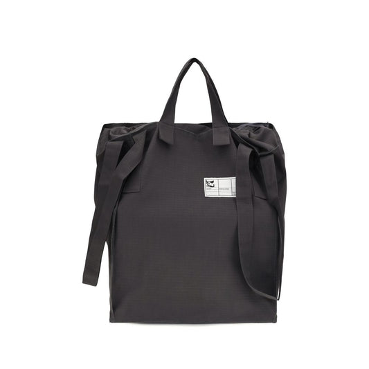 Small Tote Shoulder Bag by GR10K for men in polyester gray & signature showcases a enviable silhouette, artfully detailed with a secure , organized , and versatile handle for a enviable look.