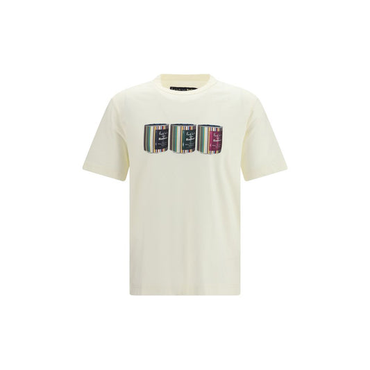 Activewear T-Shirt by Barbour for men in cotton beige & print presents a kinetic silhouette, showcasing the kinetic short-sleeve and crew neckline alongside functional for a premium, athletic look.