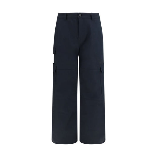 Cargo Pants by Balenciaga for men in cotton black features an tailored straight-leg, relaxed-fit & regular-fit with a mid rise and long, creating a tailored utilitarian silhouette.