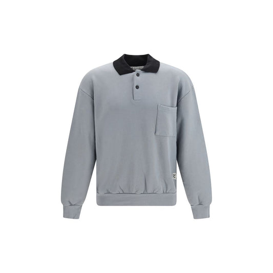 Sweatshirt by GR10K for men in cotton gray & signature features an exquisite silhouette, showcasing and details for a exquisite look.
