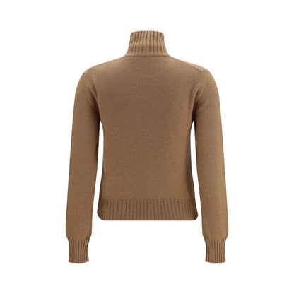 Ami Paris Brown Cashmere Turtleneck