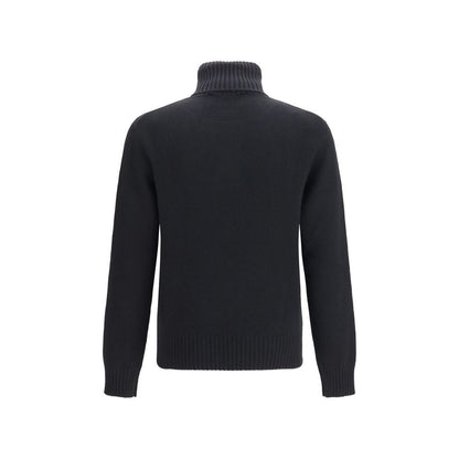 Ami Paris Black Wool Oves Aries Sweatshirt