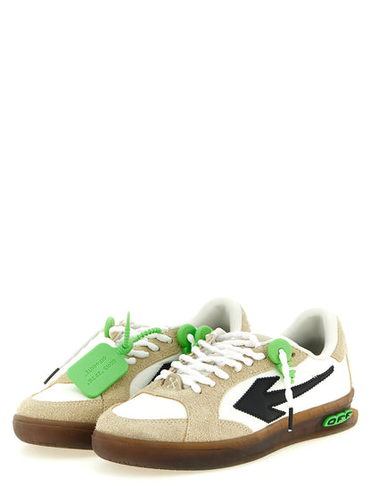 Athletic Sneakers by Off-White for men in silicone nylon suede leather multicolor, white & signature presents a sleek silhouette, perfectly capturing the athletic style essence of Play Men's Athletic Silicone Nylon Suede Leather Sneakers with its sleek design and premium finish.