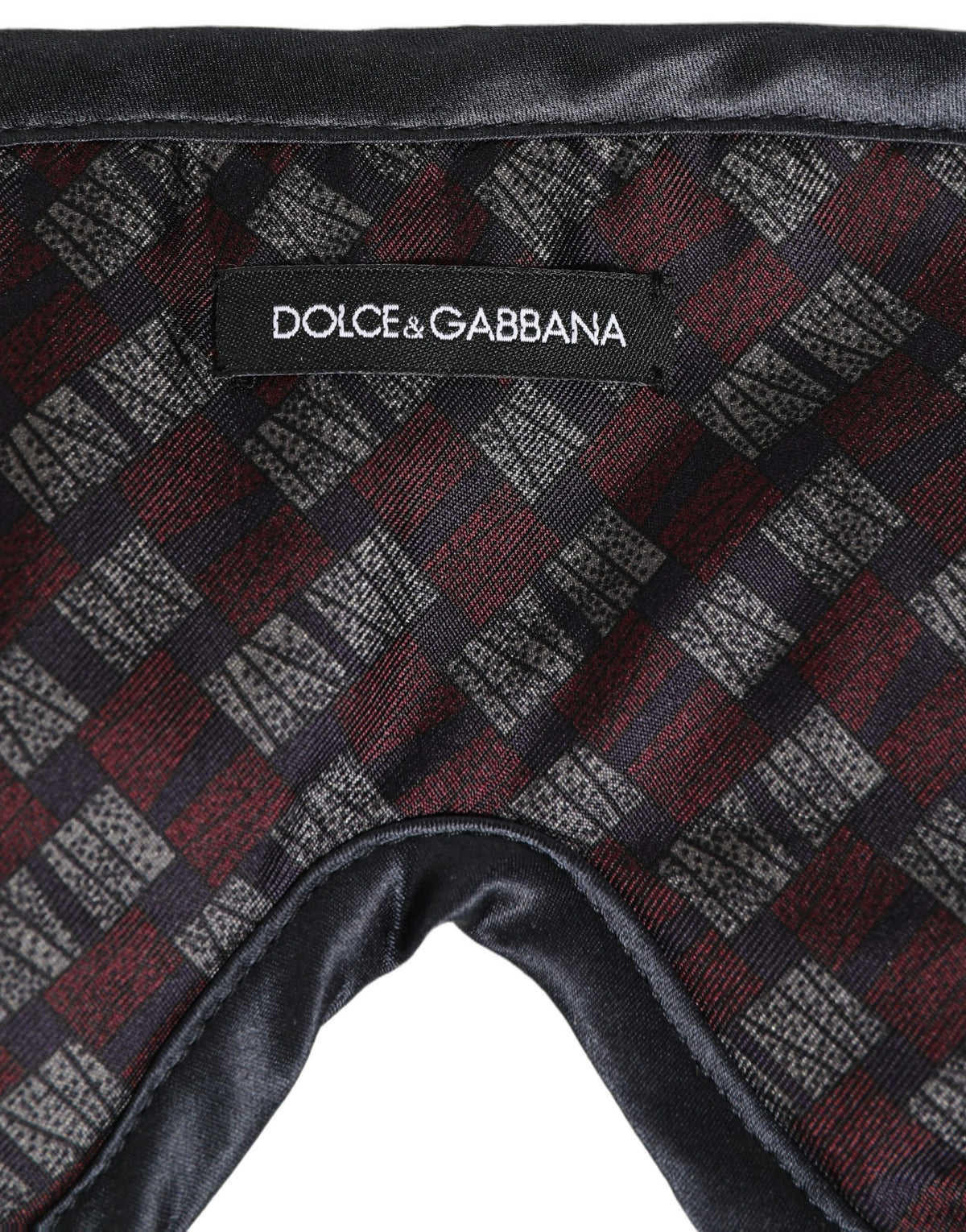 Dolce & Gabbana Cotton Blend Sleep Mask - Black Multicolour Patterned