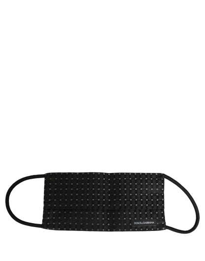 Face Mask by Dolce & Gabbana for men in nylon suede leather black & yellow features a artisanal design from the Silk & Polyester Face Mask collection, showcasing artisanal detailing for a refined finish.