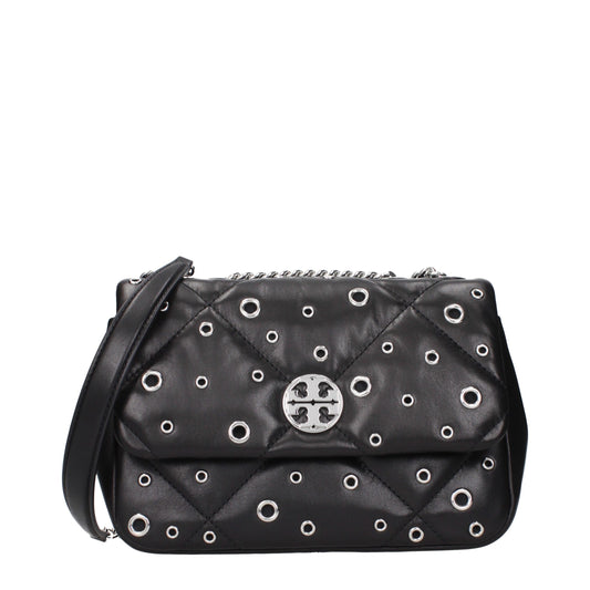 Crossbody Handbag by Tory Burch for women in leather black features an multi-faceted design with a secure , ample , and versatile crossbody-strap for a multi-faceted finish.