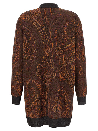 Etro Brown Viscose Cardigan