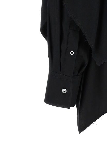 Maison Margiela Black Viscose Blouse