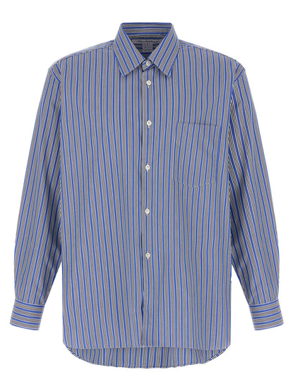 Comme Des Garçons Blue Cotton Blouse
