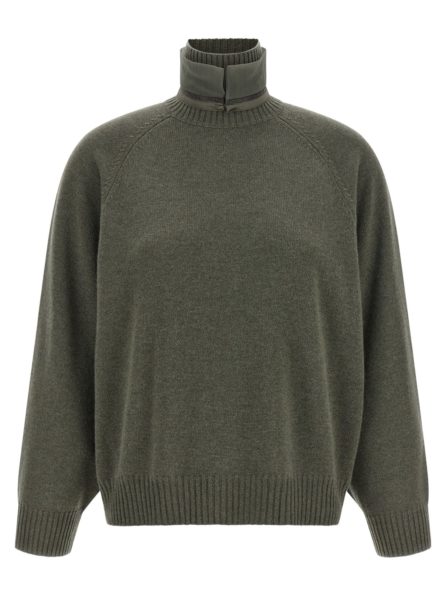 Brunello Cucinelli Bicolor Cashmere Cardigan
