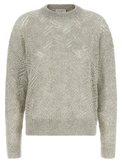 Brunello Cucinelli Gray Polyamide Cardigan