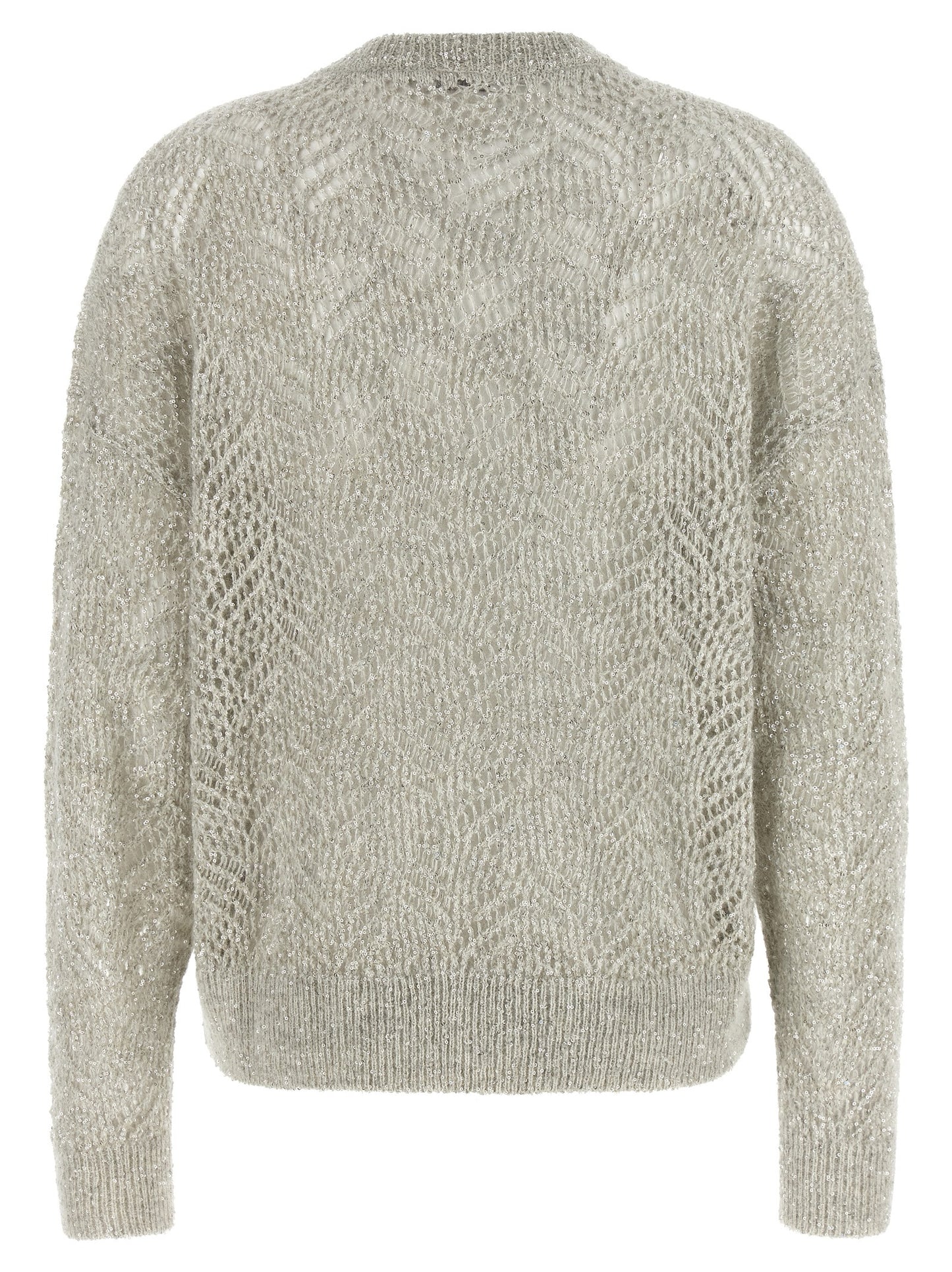 Brunello Cucinelli Gray Polyamide Cardigan