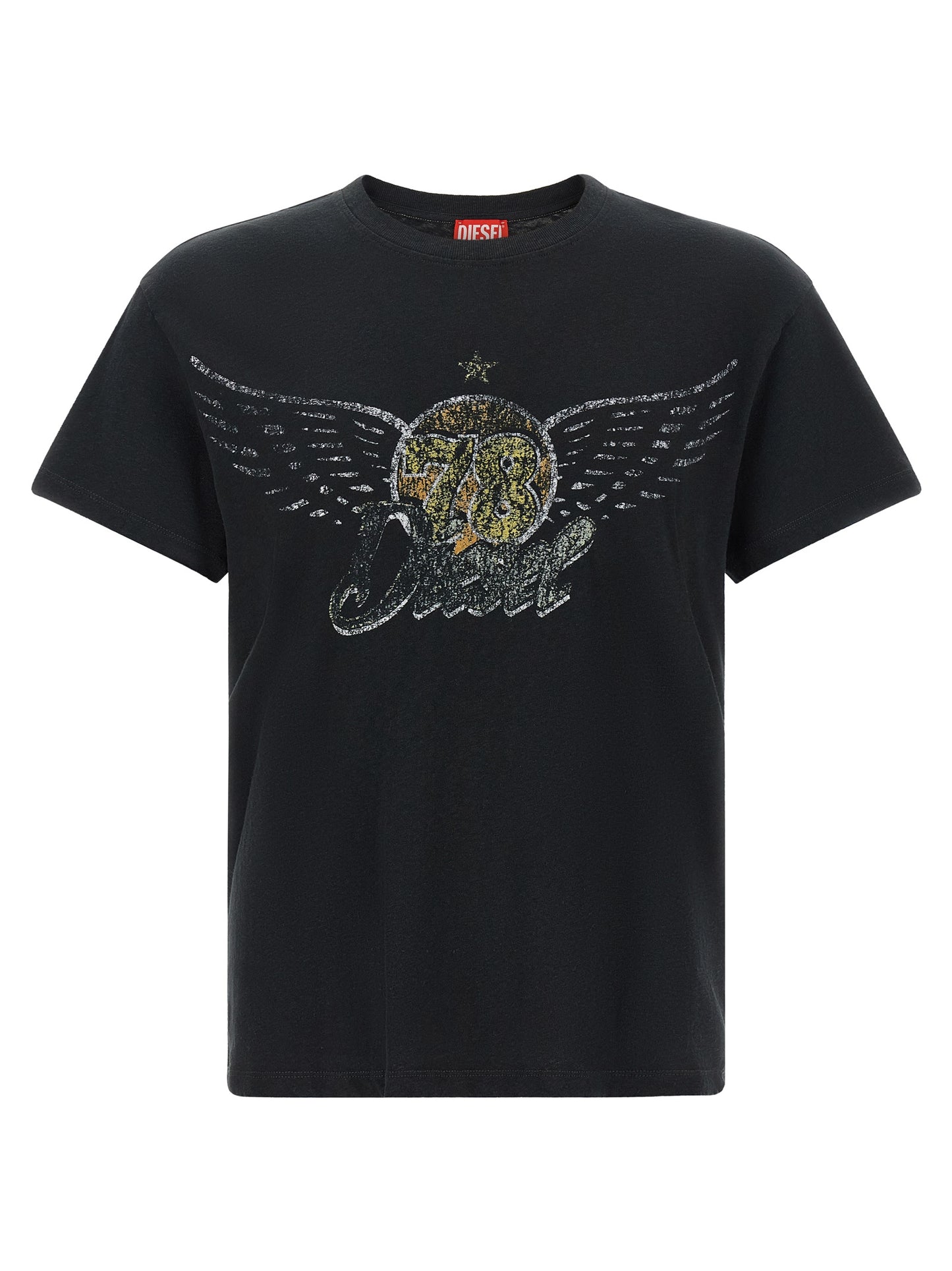 Diesel Black Cotton T-Shirt