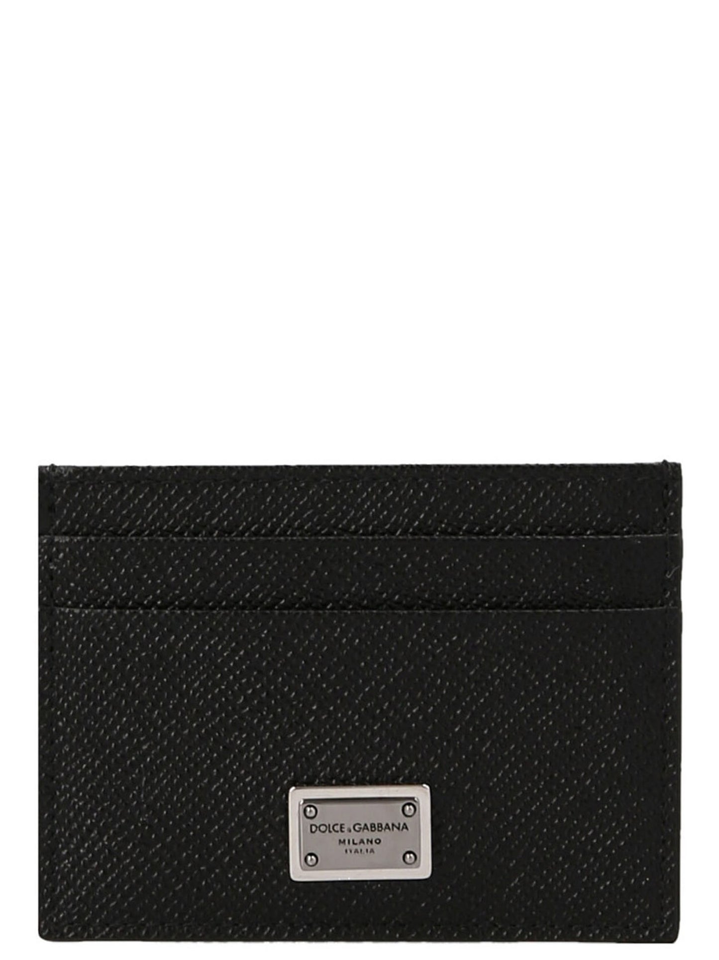 Dolce & Gabbana Black Calfskin Cardholder
