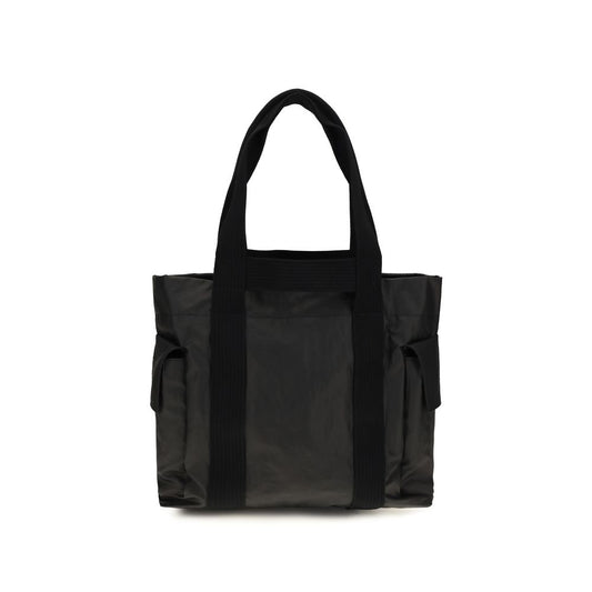 Tote Shoulder Bag by Y-3 for men in polyamide twill black features an effortlessly chic silhouette with a secure , ample , and versatile for effortlessly chic everyday luxury.