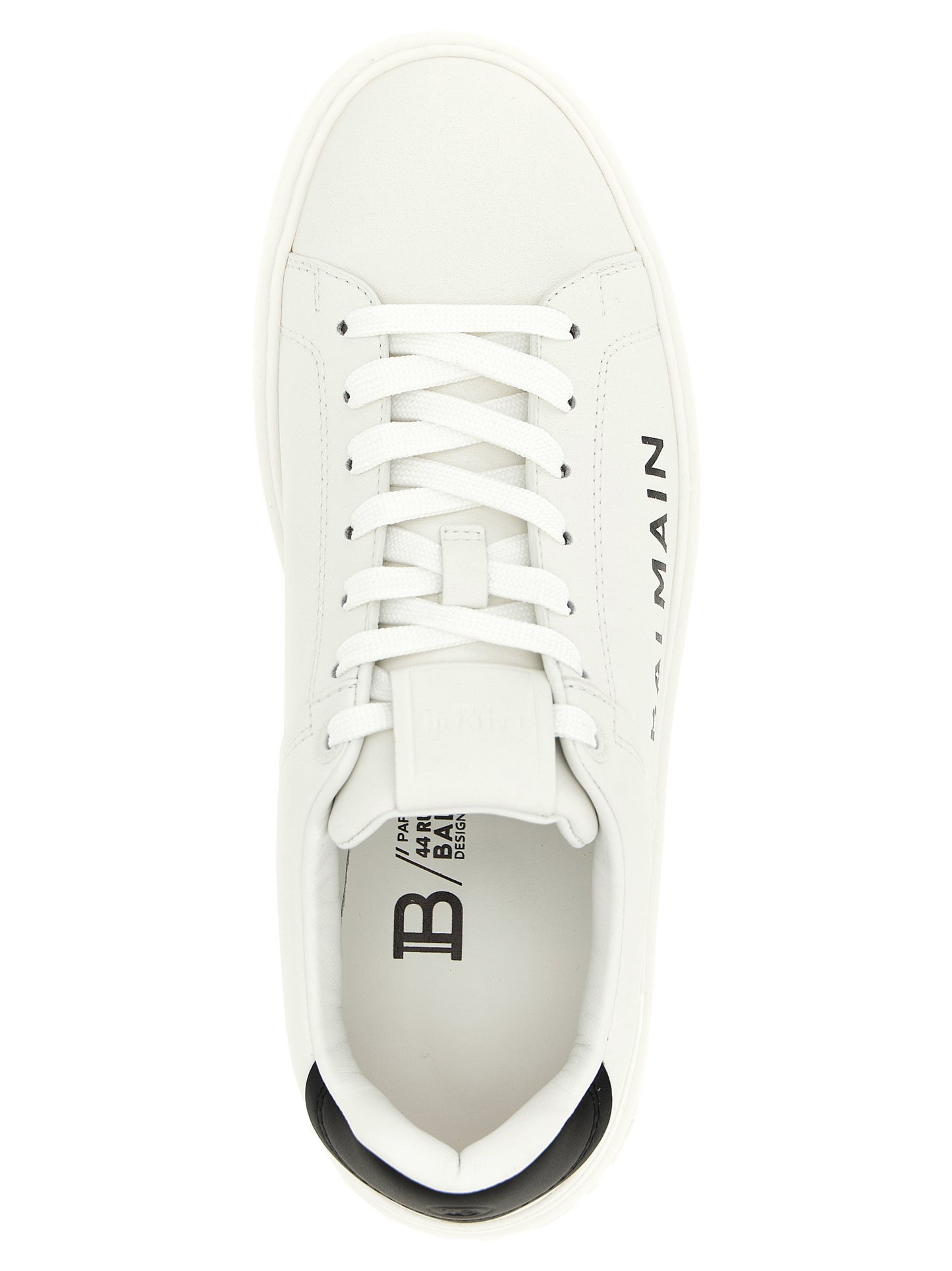 Balmain Bicolor Calfskin Low Top Sneakers