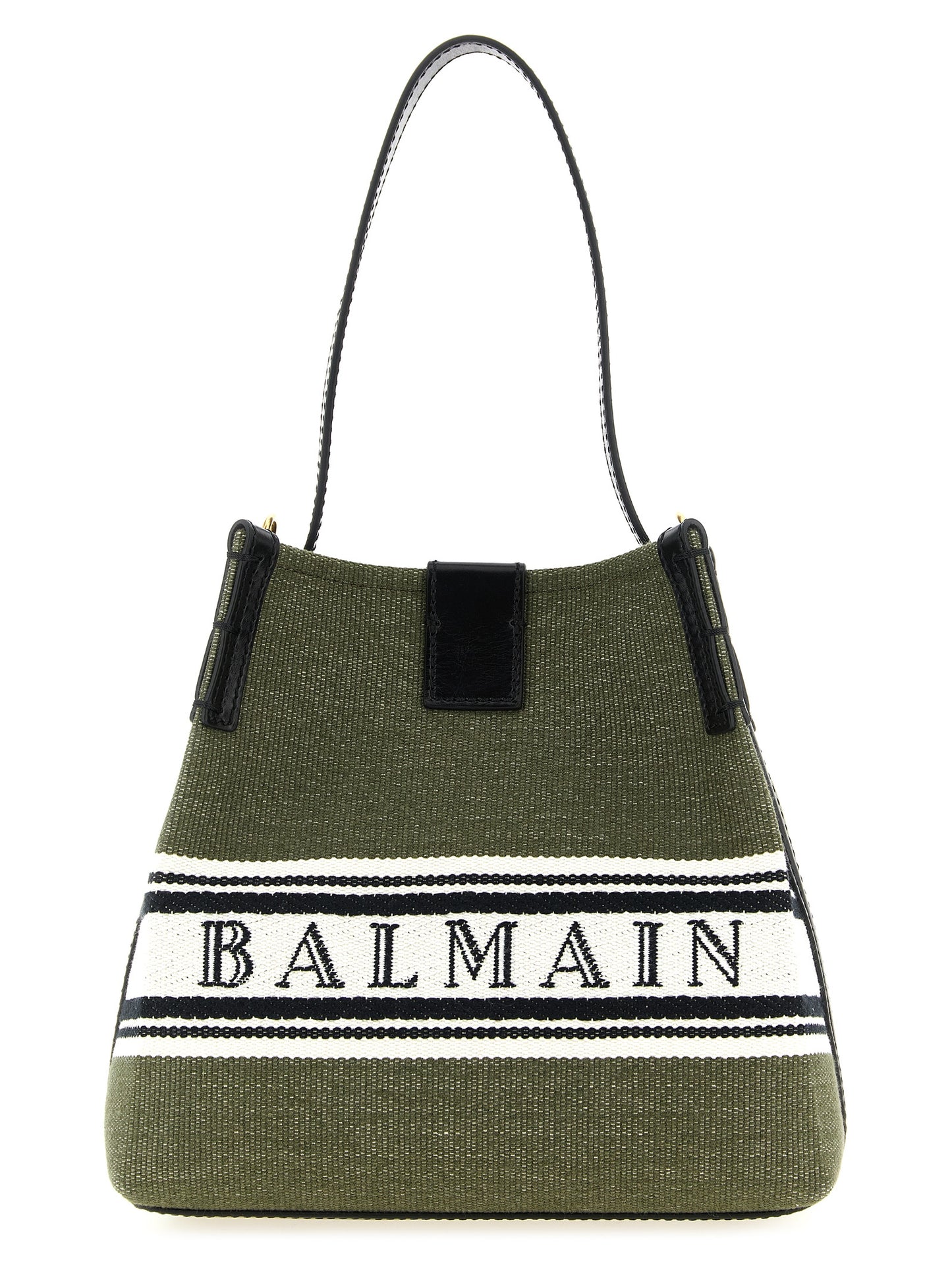 Balmain Bicolor Cotton Handbag
