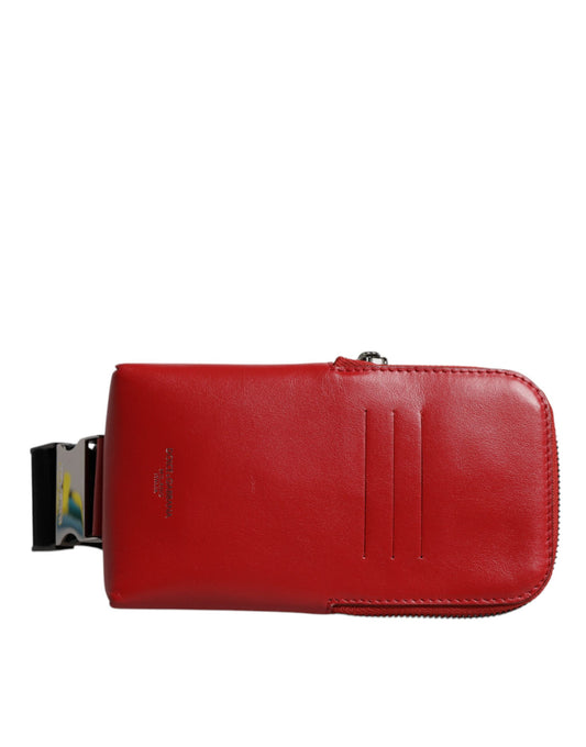 Small Crossbody Handbag by Dolce & Gabbana for women in calf leather nylon & viscose black & red showcases a versatile sophistication silhouette, featuring a secure zipper & buckle, versatile sophistication cardholder, and versatile crossbody-strap for a versatile sophistication finish.