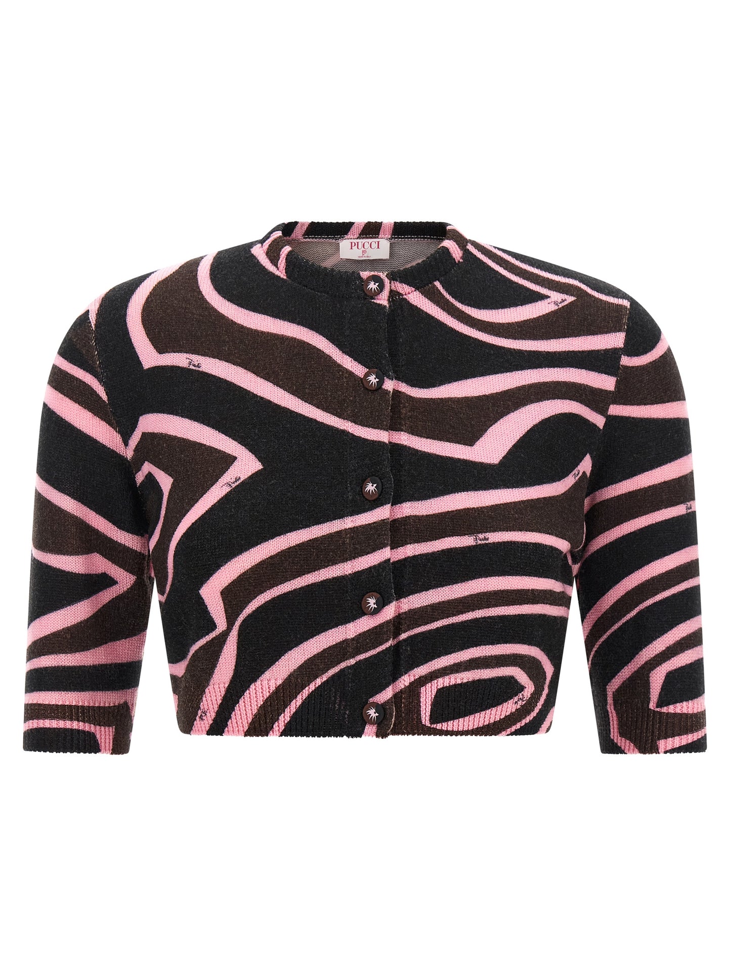 Emilio Pucci Multicolor Wool Cardigan