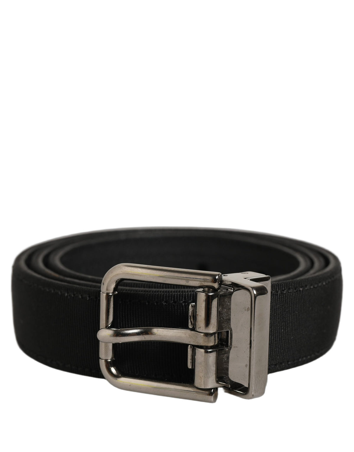 Belt by Dolce & Gabbana for women in leather & metal black & silver features a versatile silhouette, artfully showcasing the versatile design of the Leather & Metal Belt for a sophisticated, premium finish.