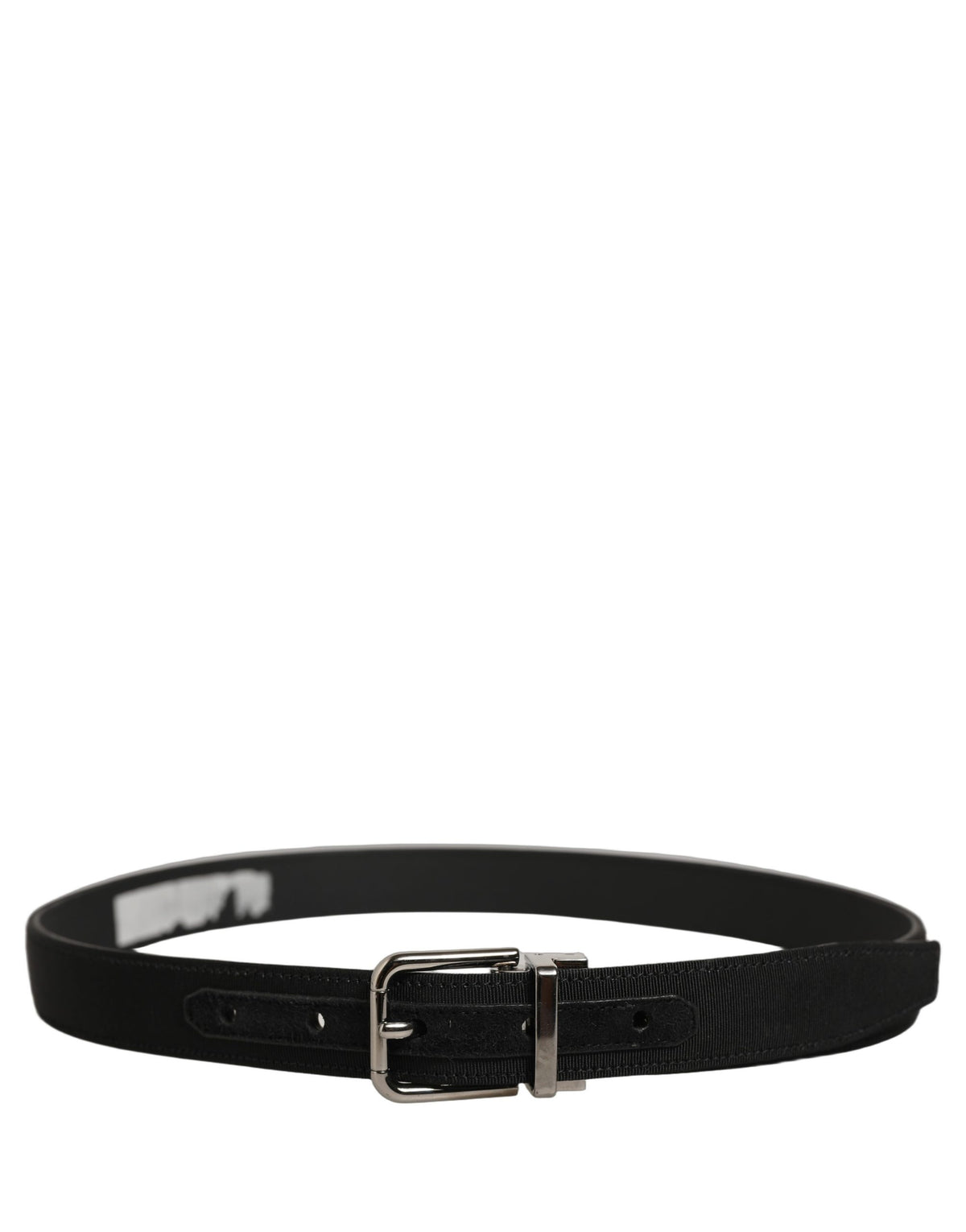 Belt by Dolce & Gabbana for women in leather & metal black & silver presents a artisanal silhouette from the Leather & Metal Belt collection, showcasing an artisanal design and refined craftsmanship for a artisanal look.