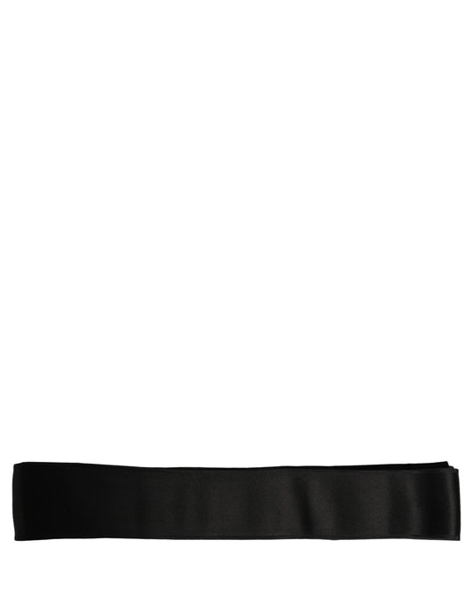 Belt by Dolce & Gabbana for women in silk satin black features an distinguished design, perfectly showcasing the sophisticated craftsmanship of this distinguished Silk Satin Belt.