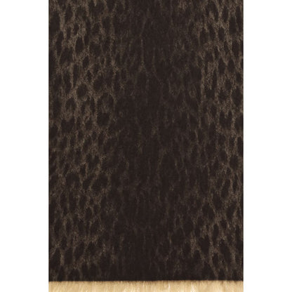 Gucci Merino Wool Fringes Scarf - Brown Leopard Print Patterned Monogram Print