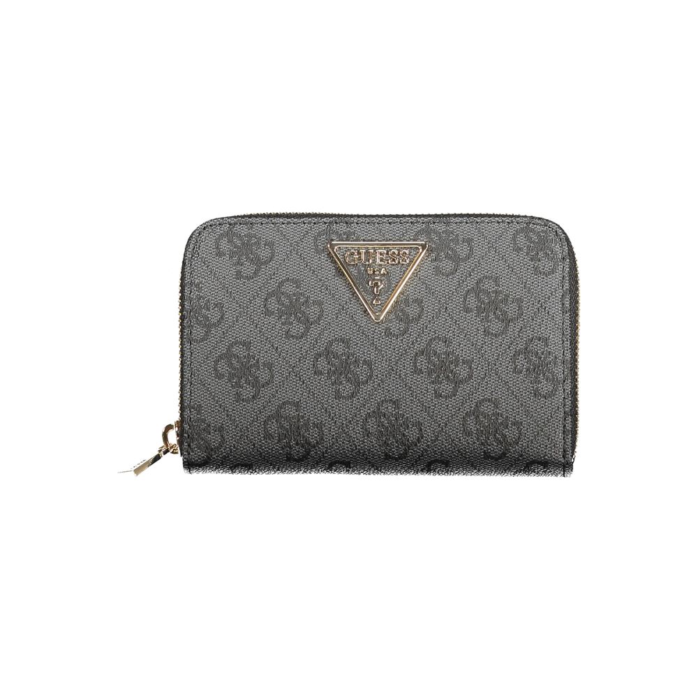 Guess Jeans Laurel Polyurethane Cardholder Wallet - Black
