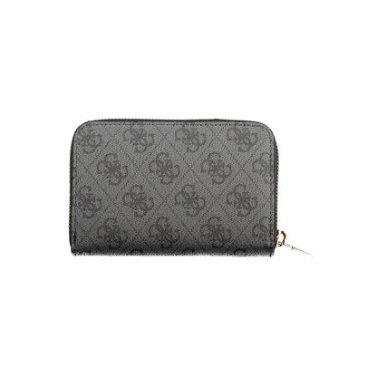 Guess Jeans Laurel Polyurethane Cardholder Wallet - Black