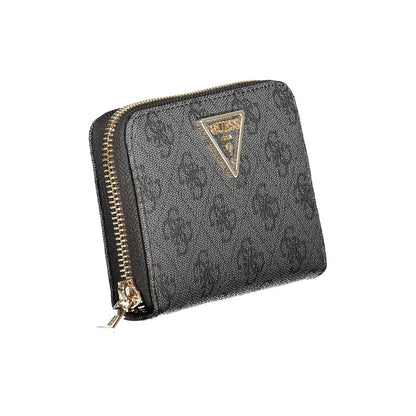 Guess Jeans Laurel Polyurethane Cardholder Wallet - Black