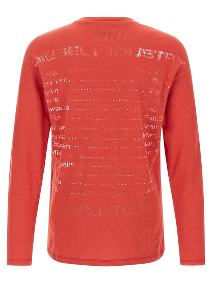 Sweater by Diesel for men in cotton & hemp natural, red & print showcases a sumptuous silhouette, artfully finished with a sumptuous crew neckline and for a sophisticated, sumptuous look.