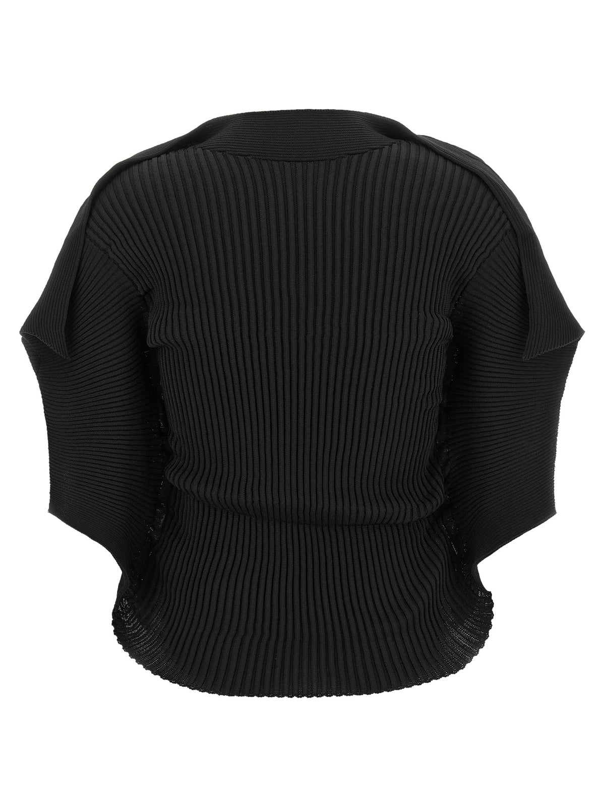 Blouse by Issey Miyake for women in polyester black presents a discerning silhouette, showcasing a sophisticated high-neck neckline and for a truly discerning finish.