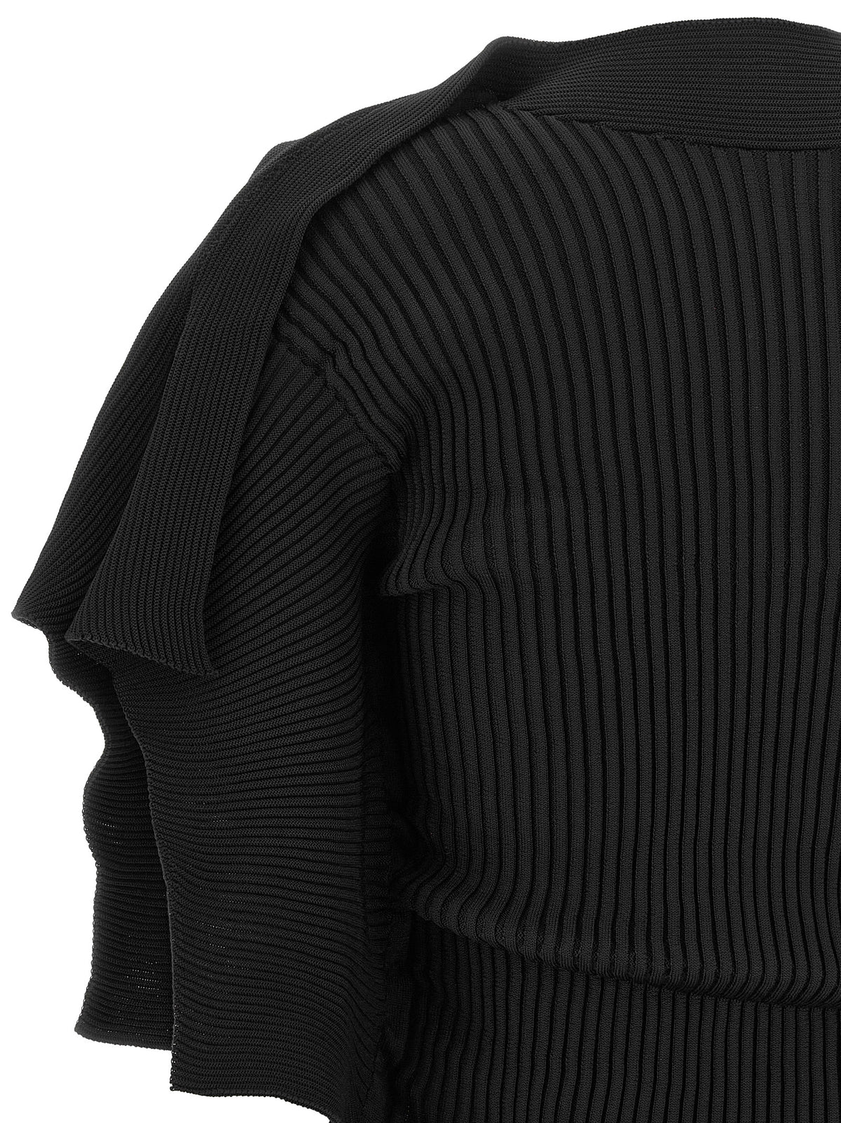 Blouse by Issey Miyake for women in polyester black features an architectural silhouette with a refined and elegant for a architectural look.