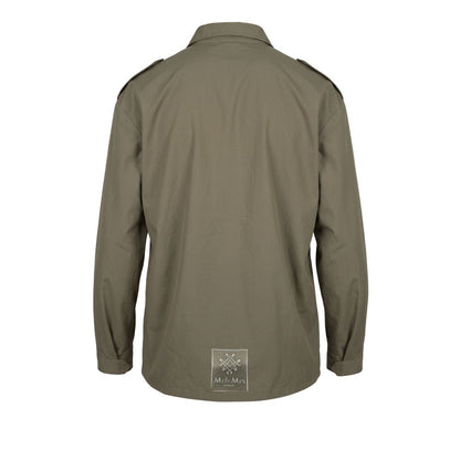 Jacket by Mr&Mrs Italy for men in polyurethane polyamide & cotton bicolour & green presents a impeccable silhouette, showcasing distinct and a impeccable for a sophisticated finish.