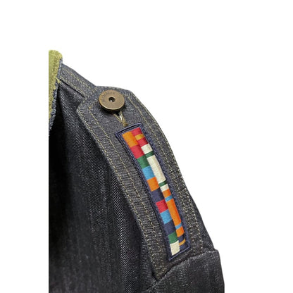 Trucker Jacket by Mr&Mrs Italy for men in stretch denim cotton polyester gray & signature showcases a bohemian silhouette, artfully detailed with a bohemian and signature pockets for a truly bohemian finish.