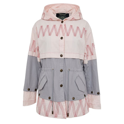 Parka by Mr&Mrs Italy for women in cotton multicolor, pink & signature features a modern silhouette, showcasing a sophisticated and premium for a truly modern finish.