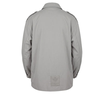 Windbreaker Jacket by Mr&Mrs Italy for men in polyurethane polyamide & cotton bicolour & green features an stylish silhouette, showcasing a sophisticated and performance-driven pockets & windproof for a premium, stylish look.