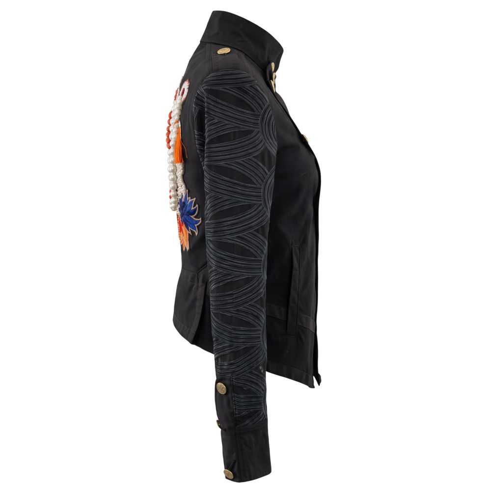 Overcoat by Mr&Mrs Italy for women in cotton polyester black features an voluminous silhouette, showcasing distinct and a voluminous for a truly voluminous aesthetic.