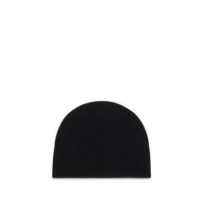 Gucci Merino Wool Beanie Hat - Black Signature Striped