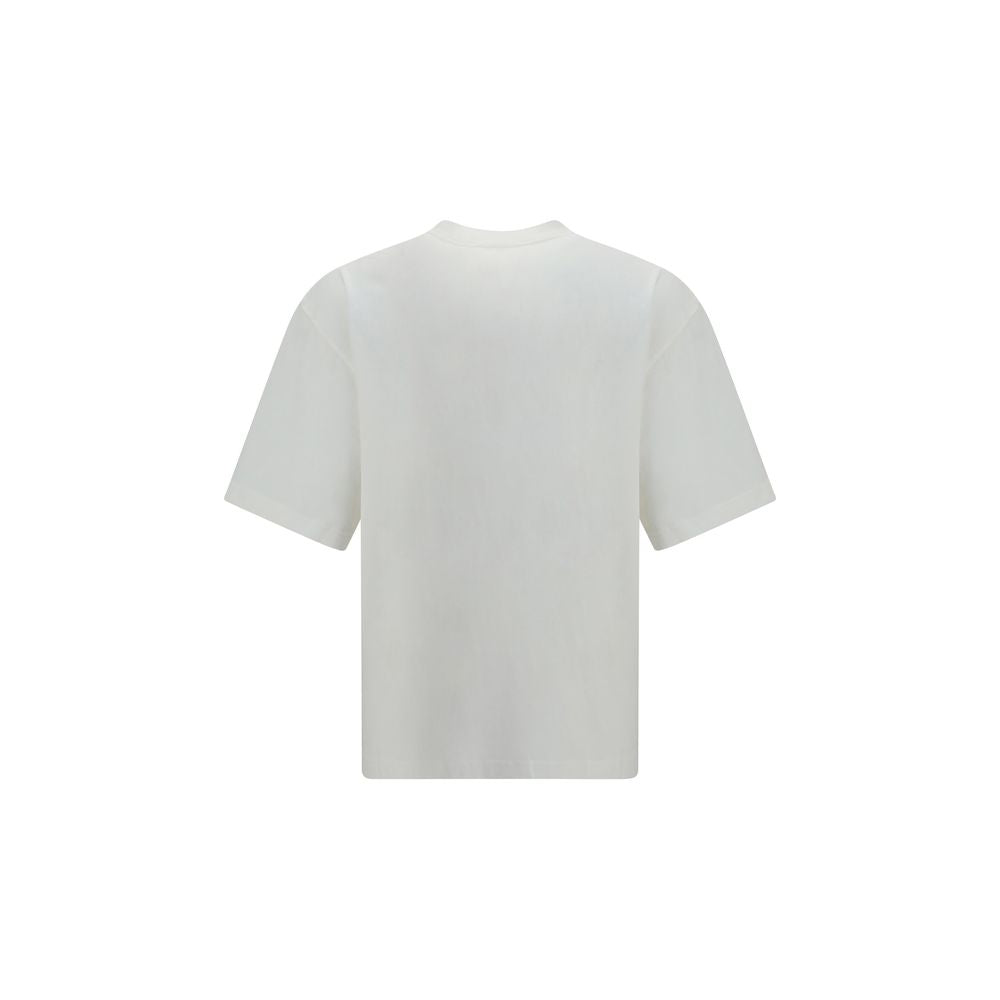 T-Shirt by Axel Arigato for men in organic cotton white & print features a plush silhouette, showcasing a sophisticated and for a truly plush finish.