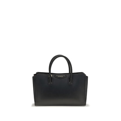 Small Crossbody Handbag by Givenchy for women in bos taurus grained & suede calfskin leather black, gold & signature presents a ornamental silhouette, showcasing a secure magnetic, ample , and versatile crossbody-strap, shoulder-strap, detachable-strap & handle for a ornamental finish.