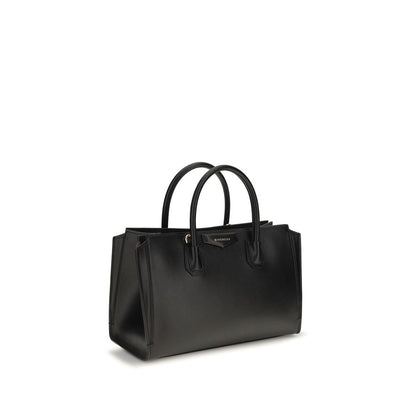 Small Crossbody Handbag by Givenchy for women in bos taurus grained & suede calfskin leather black, gold & signature features a signature silhouette, showcasing a secure magnetic and signature with versatile crossbody-strap, shoulder-strap, detachable-strap & handle for a sophisticated look.