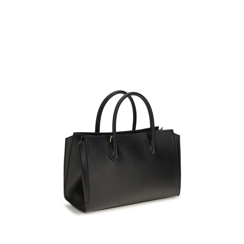 Small Crossbody Handbag by Givenchy for women in bos taurus grained & suede calfskin leather black, gold & signature features a contemporary silhouette, showcasing a secure magnetic, ample , and contemporary crossbody-strap, shoulder-strap, detachable-strap & handle for a sophisticated look.
