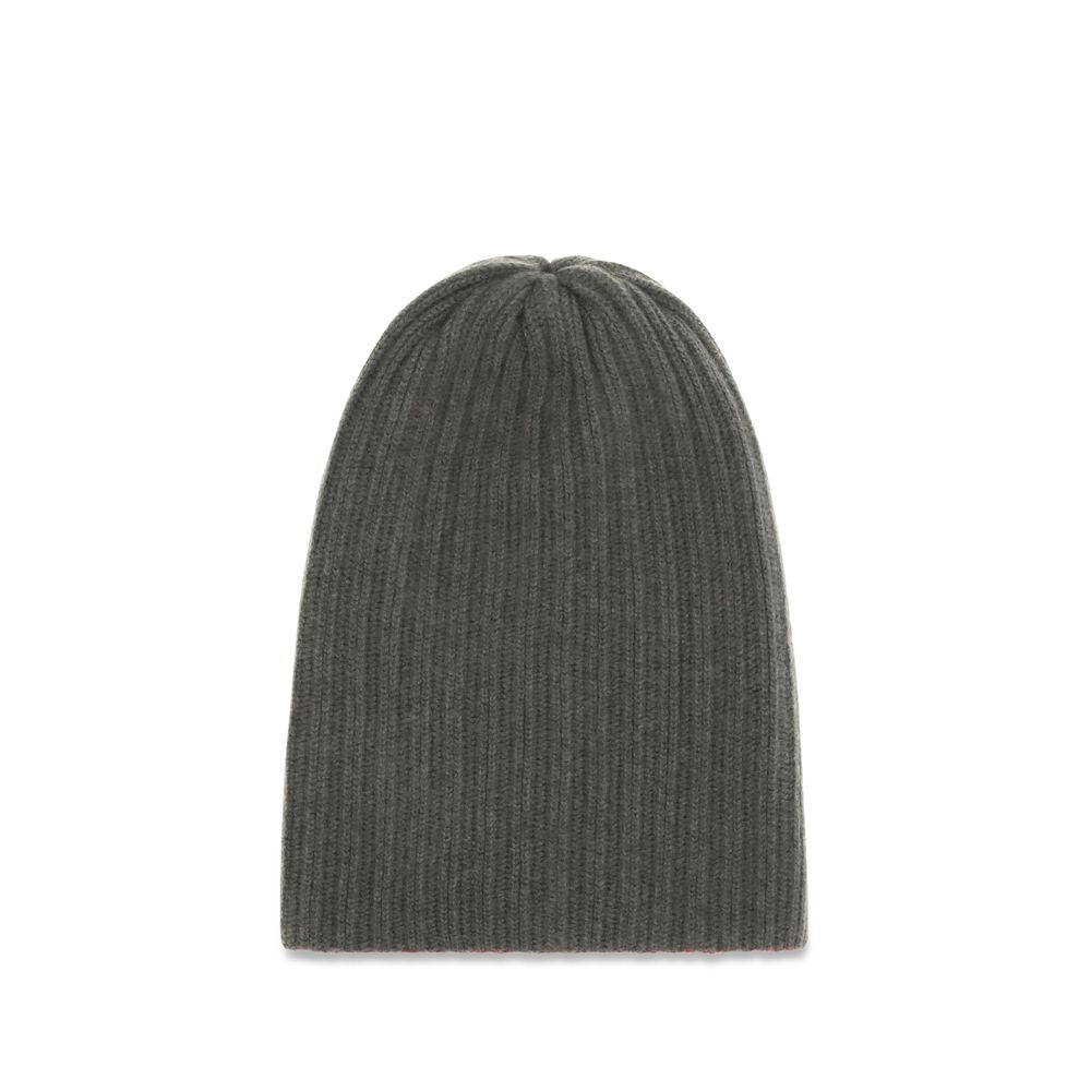Beanie Hat by Baziszt for men in cashmere bicolour presents a sleek silhouette, showcasing the sleek texture and refined craftsmanship of the Cashmere Beanie Hat collection.