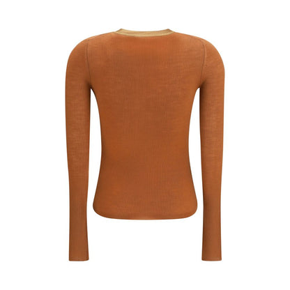 Chloé Women's Slim Long-Sleeve Merino Wool Shirt - Beige Pearl
