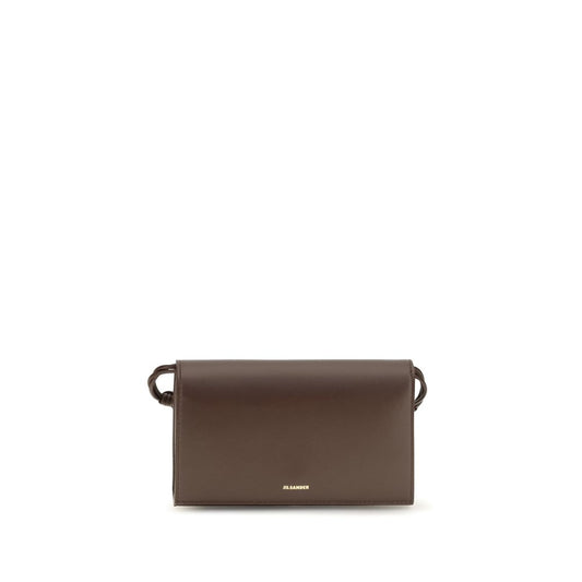Cardholder Wallet by Jil Sander for women in bos taurus calf nappa leather brown showcases a enchanting silhouette, artfully detailed with the signature style of the Tangle Bos Taurus Calf Nappa Leather Cardholder Wallet and functional card-organization.